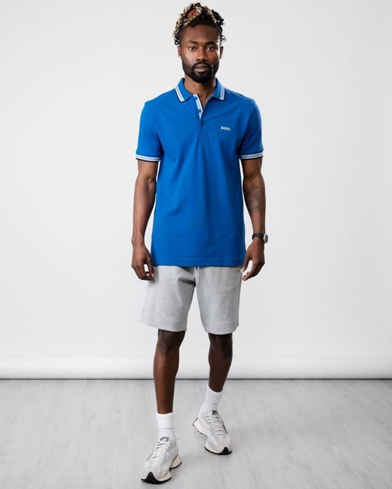 BOSS Green Paddy Contrast Mens Polo NOS - Image 3