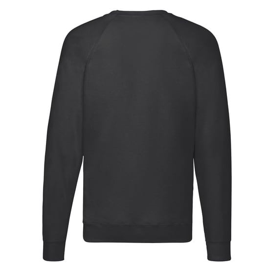 Fruit of the Loom - Sweatshirt für Herren/Damen Unisex Raglanärmel (Schwarz) - Image 2
