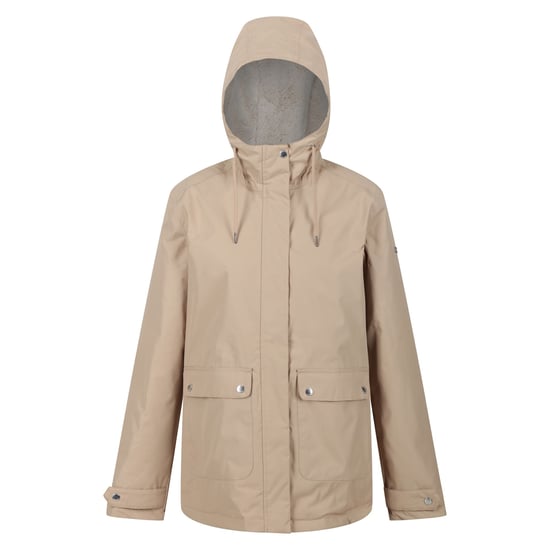 Regatta Womens/Ladies Broadia Waterproof Jacket (Barleycorn/Light Vanilla)