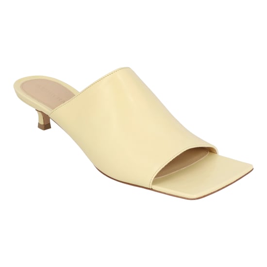 Bottega Veneta Damen Stretch-Pantoletten aus weißem Lammleder - Image 1