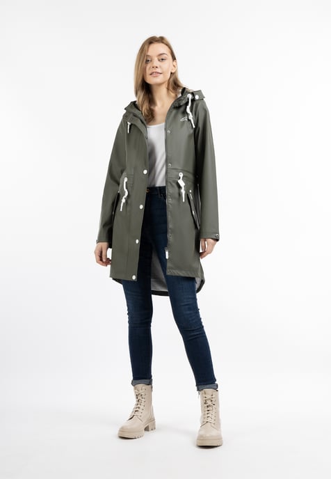 ICEBOUND Regenmantel Damen Oliv - Image 4