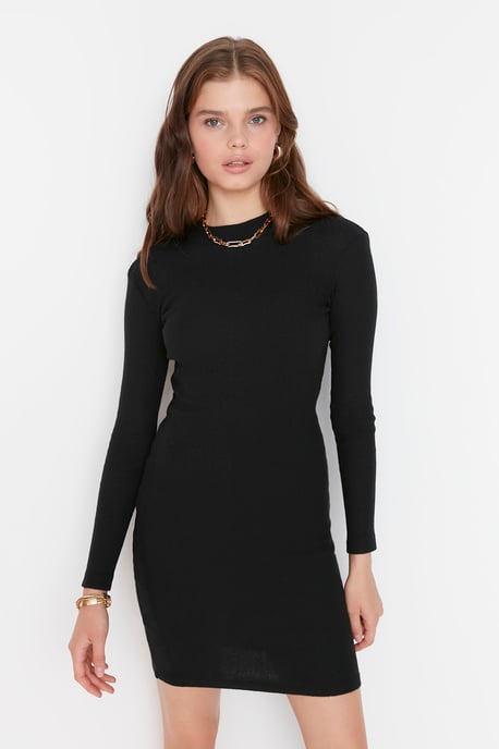 Trendyol Femmes  Collier de chien Corps conique mini Robe - Image 3