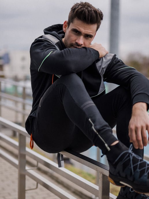 Les Hommes Sweatshirt Oversize Herren schwarz - Image 3