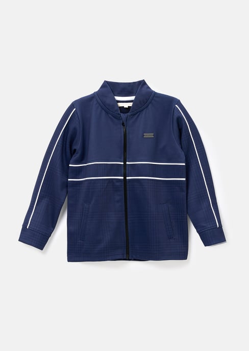 Carter Navy Check Jacket