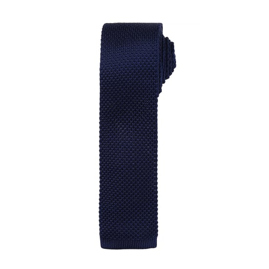 Premier Mens Slim Textured Knit Effect Krawatte (2er-Pack) (Marine) - Image 1