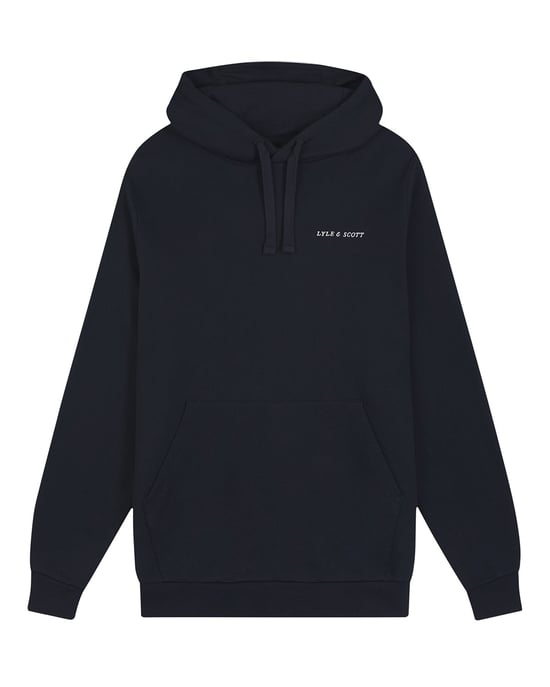 Lyle & Scott Herren-Hoodie mit Loopback-Stickerei in Marineblau - Image 3