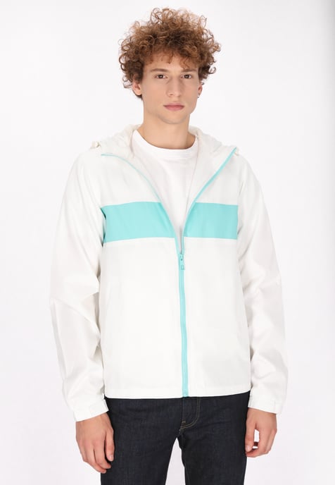 Mo Jacke Herren Weiss Türkis - Image 3