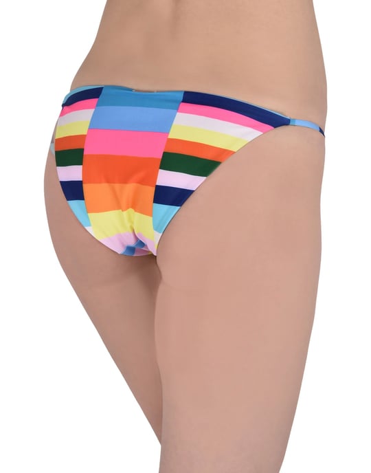 Mara Hoffman Sky Blue Stripe Recycled Polyester Bikini Bottoms