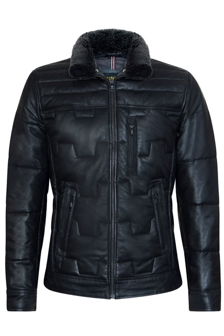 Men's Leather Quilted Biker Jacket - Guayaquil