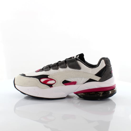 Puma Cell Venom White Purple Textile Lace Up Low Trainers - Mens