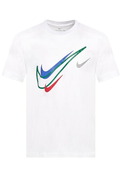 Nike Herren Court Swoosh Logo T-Shirt in Weiß - Image 1
