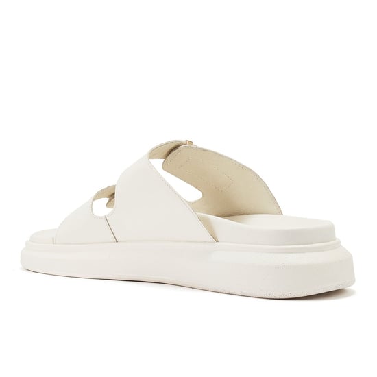 Larissa Nappa Cream Sandals