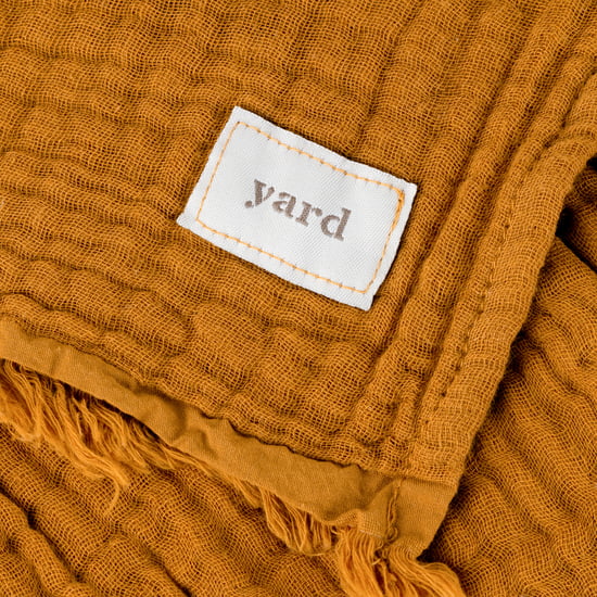 Yard Lark Crinkle Cotton Fransen-Wurfdecke - Image 3