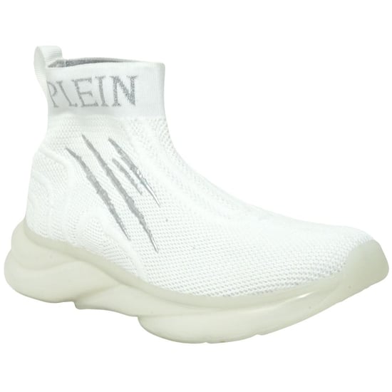 Plein Sport Hi-Top Socke Weiß Turnschuhe - Image 3