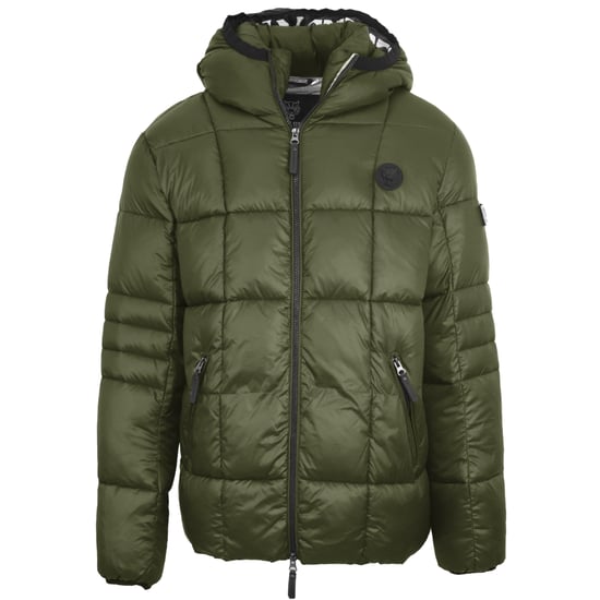 Plein Sport Small Circle Logo gesteppte grüne Jacke - Image 1