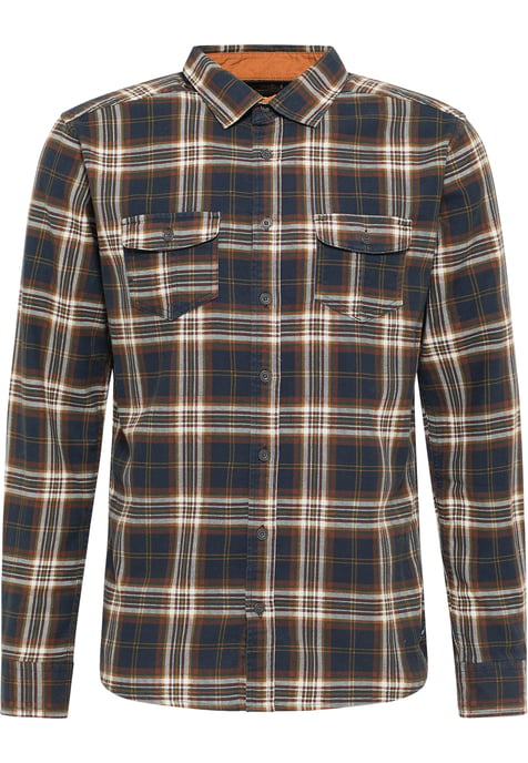 Dreimaster Hemd Herren Marine - Image 1