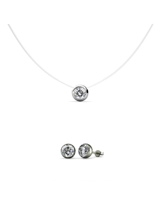 Mond-Set und Box - Silber und Kristall - Image 1
