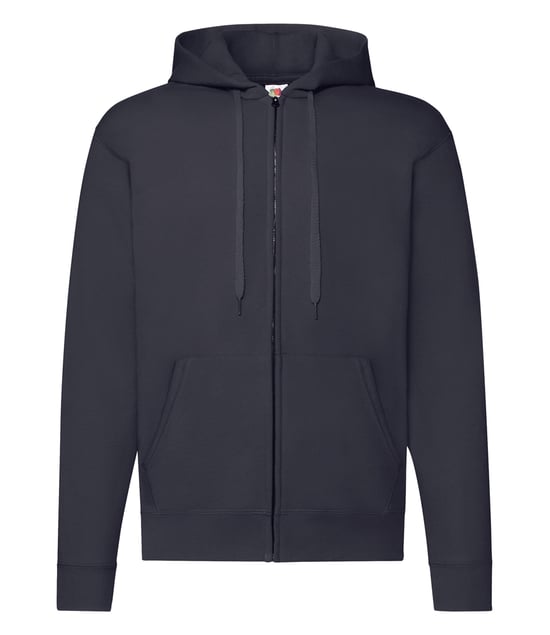 Fruit of the Loom Mens Classic Zipped Hoodie (Deep Navy)