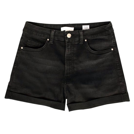 H&M Black Denim Turn Hem Shorts