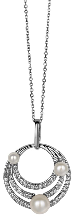 Orphelia Damen-Kette aus 925er Sterlingsilber mit Anhänger – Silber ZH-4794 - Image 1