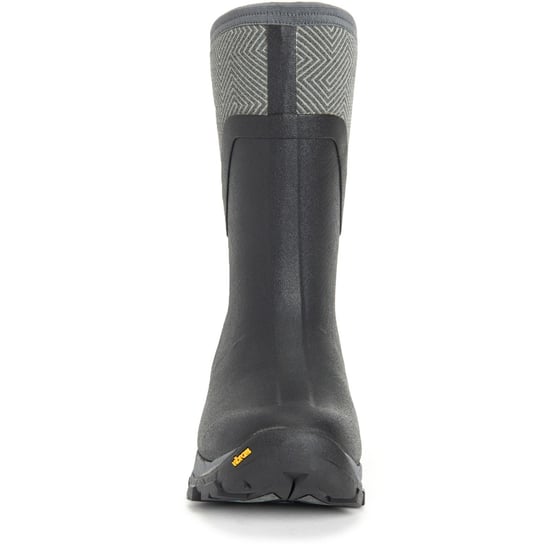 Muck Boots Arctic Ice Mid AGAT Gummi Schwarz/Grau Geometrische Gummistiefel - Image 3