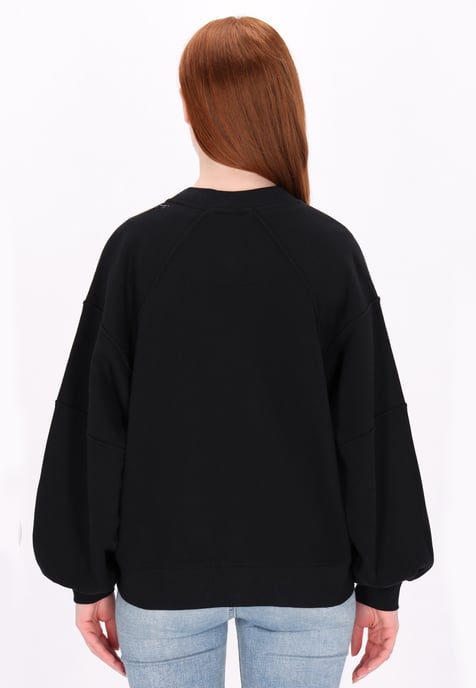 Dreimaster Sweatjacke Damen Schwarz - Image 4