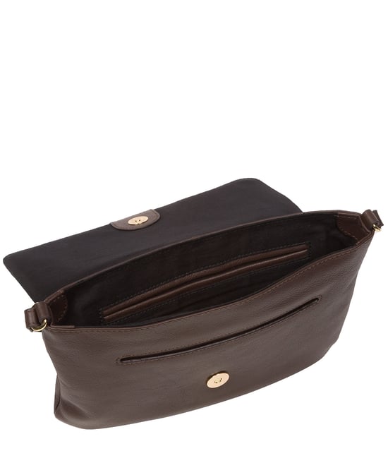 'Ruby' Hot Fudge Nappa Leather Cross Body Bag