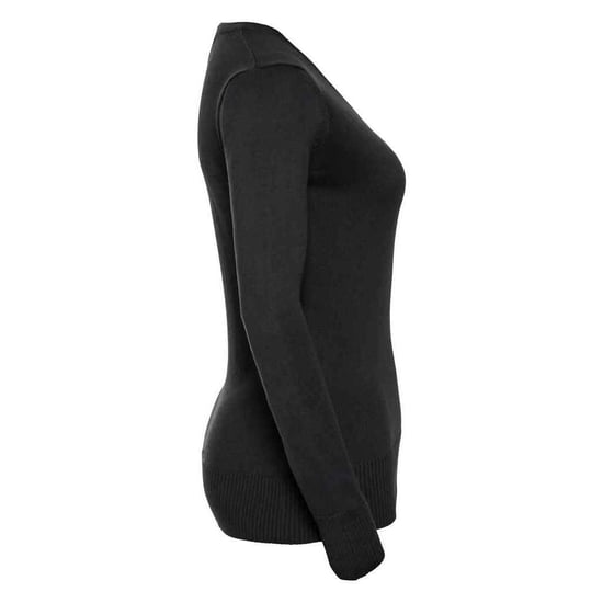 Russell Collection - Sweatshirt V-Ausschnitt für Damen (Schwarz) - Image 3