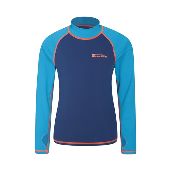 Mountain Warehouse Childrens/Kids Long-Sleeved Rash Top (Blau) - Image 1