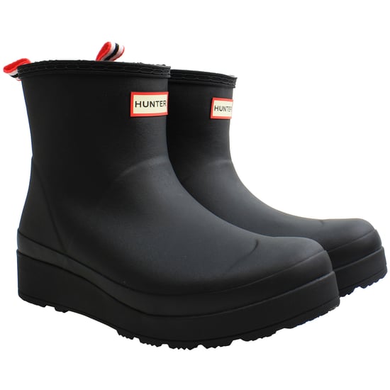 Hunter Play Shearling Insulated Short Damen Gummistiefel in Schwarz - Image 1