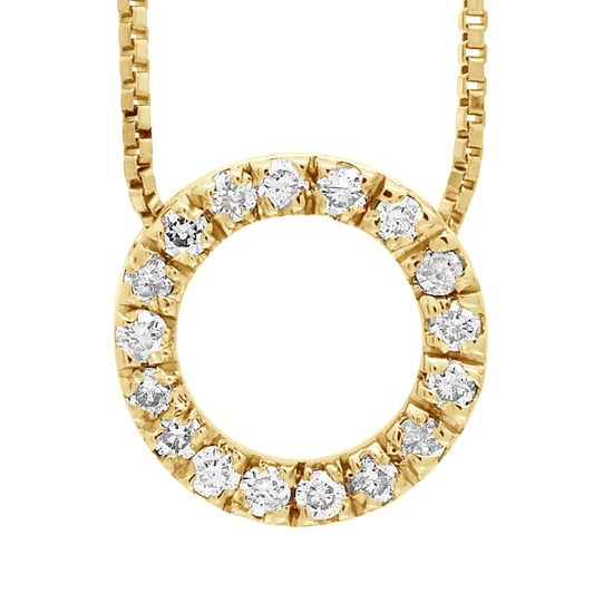 DIADEMA - Necklace with Diamonds - Yellow Gold