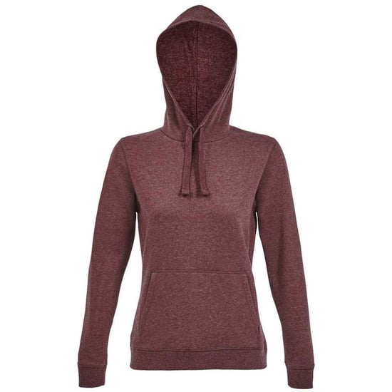 SOLS Womens/Ladies Spencer Hooded Sweatshirt (Oxblood Heather)
