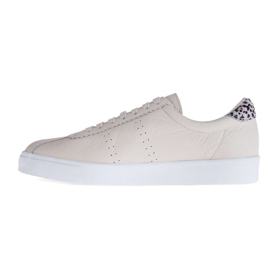 Superga Womens/Ladies 2843 Club S Dalmatiner Print Tumbled Leather Trainers (Beige Gesso) - Image 3