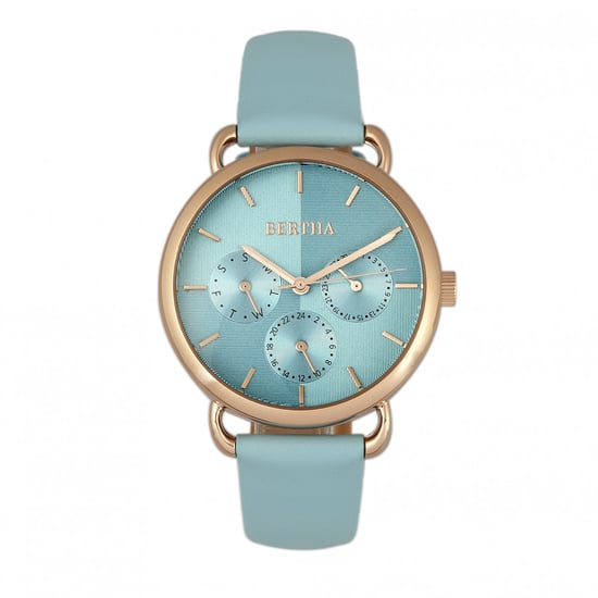 Bertha Gwen Lederarmbanduhr mit Tag/Datum - Image 1