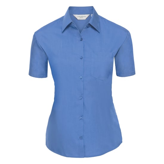 Russell Collection - Bluse mit kurzen Ärmeln - Damen (Hellblau) - Image 1