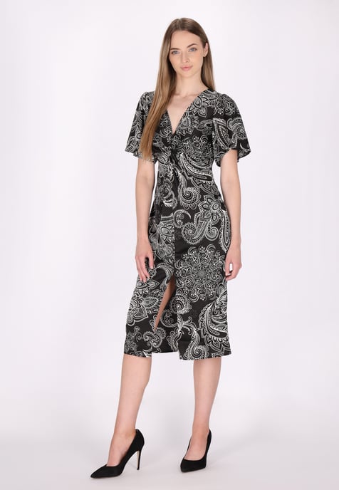 Dreimaster Kleid Damen Schwarz Weiss - Image 2