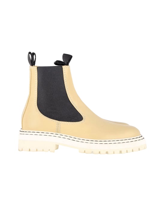 Proenza Schouler Chelsea-Stiefeletten aus beigem Leder - Image 1