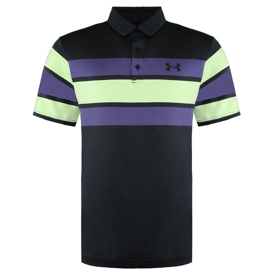 Under Armour  Collared Black/Purple Mens PlayOff Polo Shirt 1327037 041