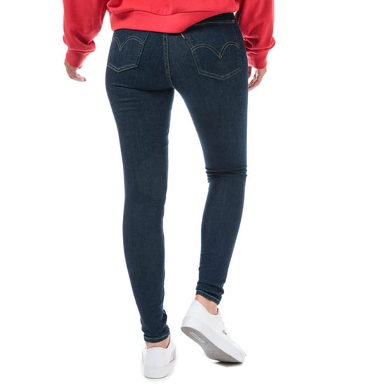 Women's Levis Mile High Super Skinny Jeans in Dark Blue
