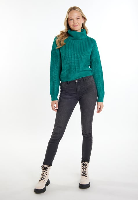 Mymo Strickpullover Damen grün - Image 2