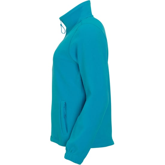 SOLS Womens/Ladies North Full Zip Fleece Jacke (Aqua) - Image 3