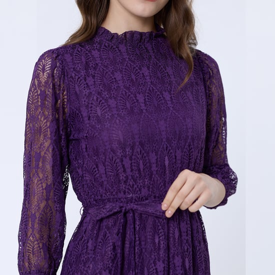 Ausgestelltes Spitzenkleid - Image 6