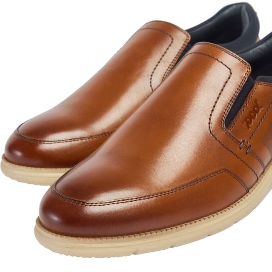 Pod Holden Leder/Textil Herren Turnschuhe Cognac - Image 6
