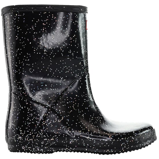 Hunter Giant Glitter Kinder-Gummistiefel in Schwarz - Image 1