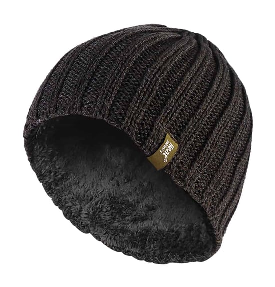 Heat Holders - Herren Fleece gefütterte gerippte Wintermütze - Image 1