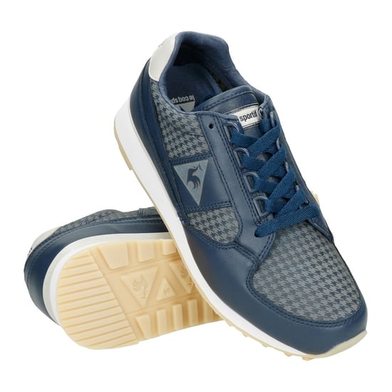 Le Coq Sportif Eclat Houndstooth Mens Navy Trainers