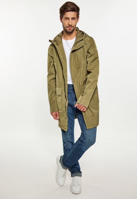 Dreimaster Regenparka aus recycelten Materialien Herren militärisch oliv - Image 2