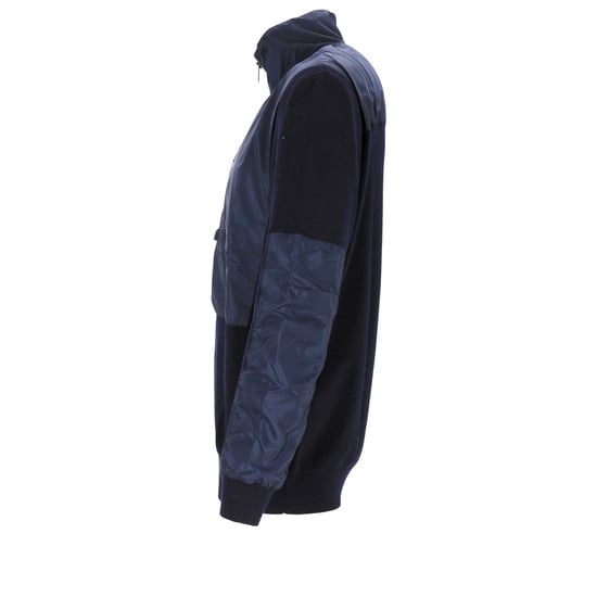 Prada Windbreaker aus navyblauer Wolle und Nylon - Image 6