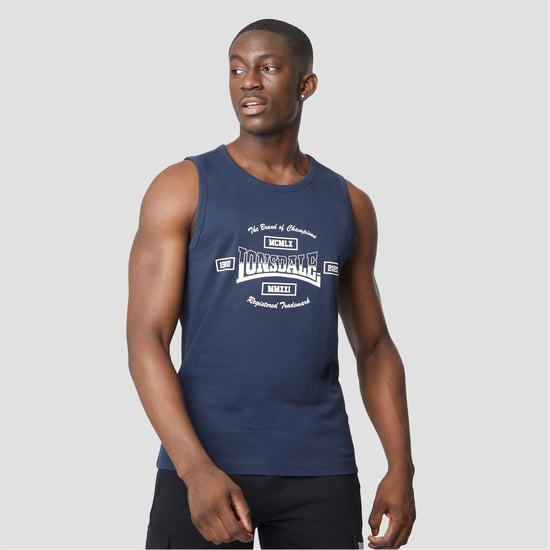 Lonsdale Mens Heavyweight Jersey Vest
