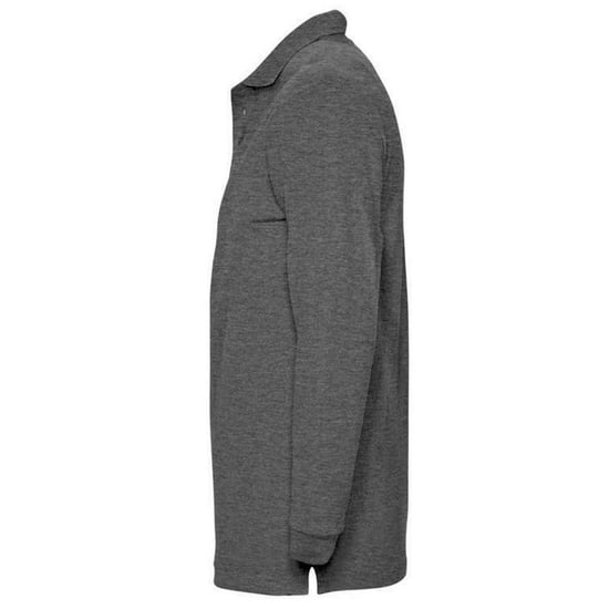 SOLS - "Winter II" Poloshirt für Herren Langärmlig (Dunkelgraue Melange) - Image 3